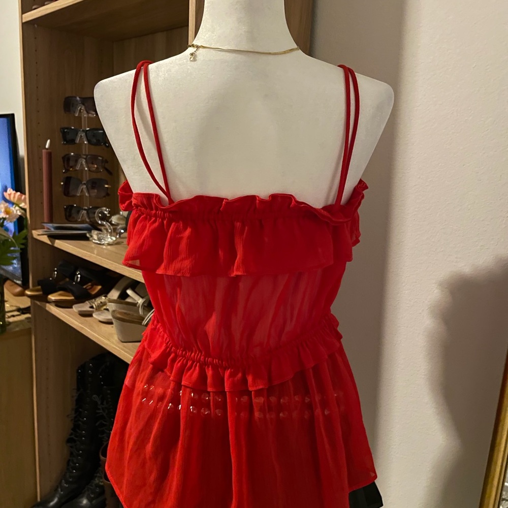 H&M Scarlet Ruffled Blouse - Picture 2 of 3